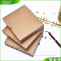 2015 latest new products custom made fashion pvc plastic luxury gold notebook with rings